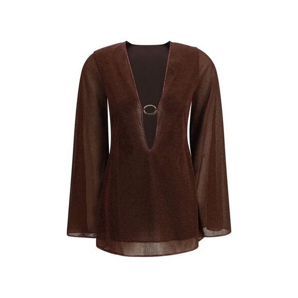 Oseree Polyamide Bermuda Shorts Women Brown Swimwear